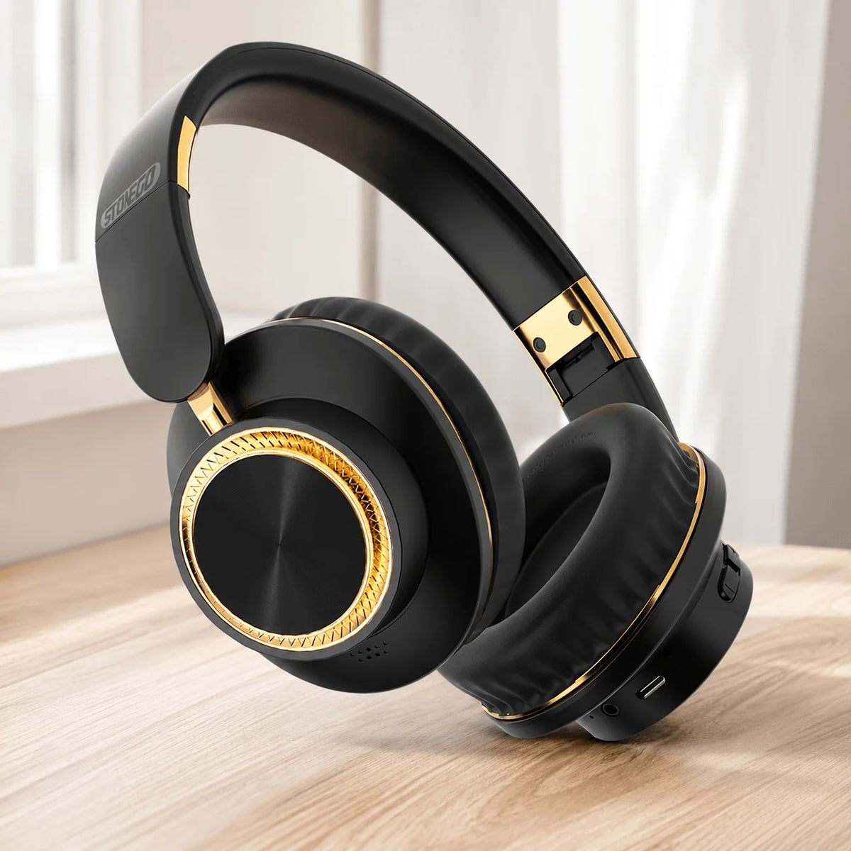 Foldable Wireless Bluetooth Headphones Over Ear Gaming Headset
