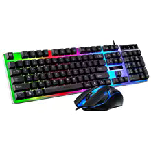 RGB Backlit Wired Mechanical Gaming Keyboard and Mouse Combo