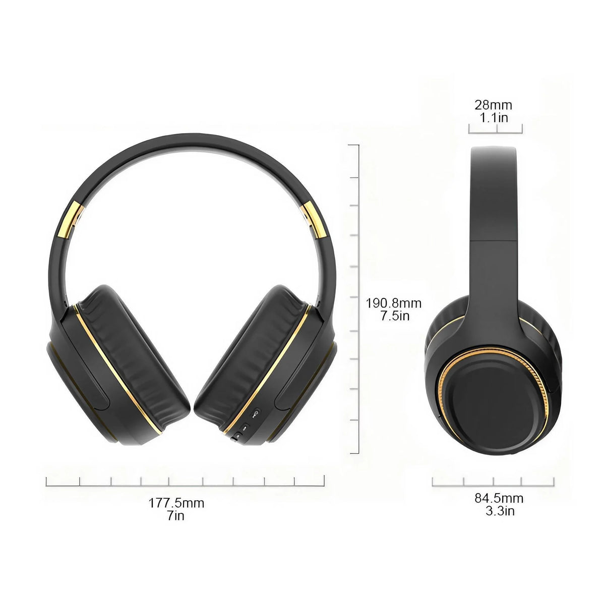 H6 Over-Ear Bluetooth Headphones with Wired Option