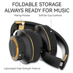 Foldable Wireless Bluetooth Headphones Over Ear Gaming Headset