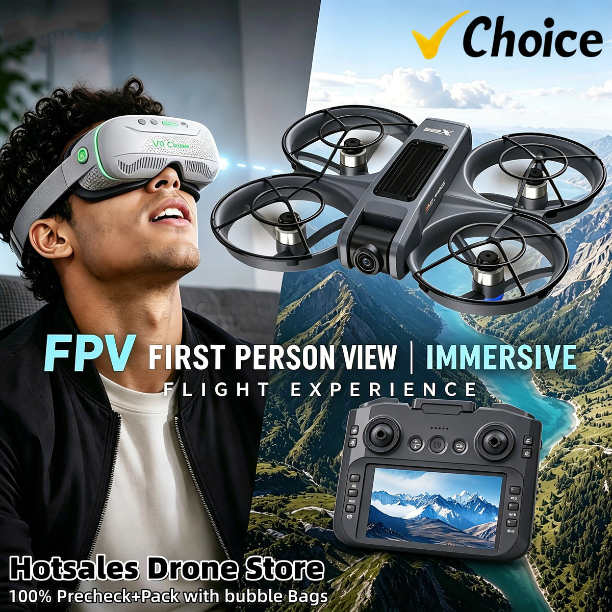 Foldable 4K HD Camera Drone WiFi FPV Quadcopter
