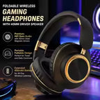 Foldable Wireless Bluetooth Headphones Over Ear Gaming Headset