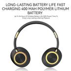 Foldable Wireless Bluetooth Headphones Over Ear Gaming Headset