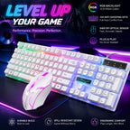 RGB Backlit Wired Mechanical Gaming Keyboard and Mouse Combo