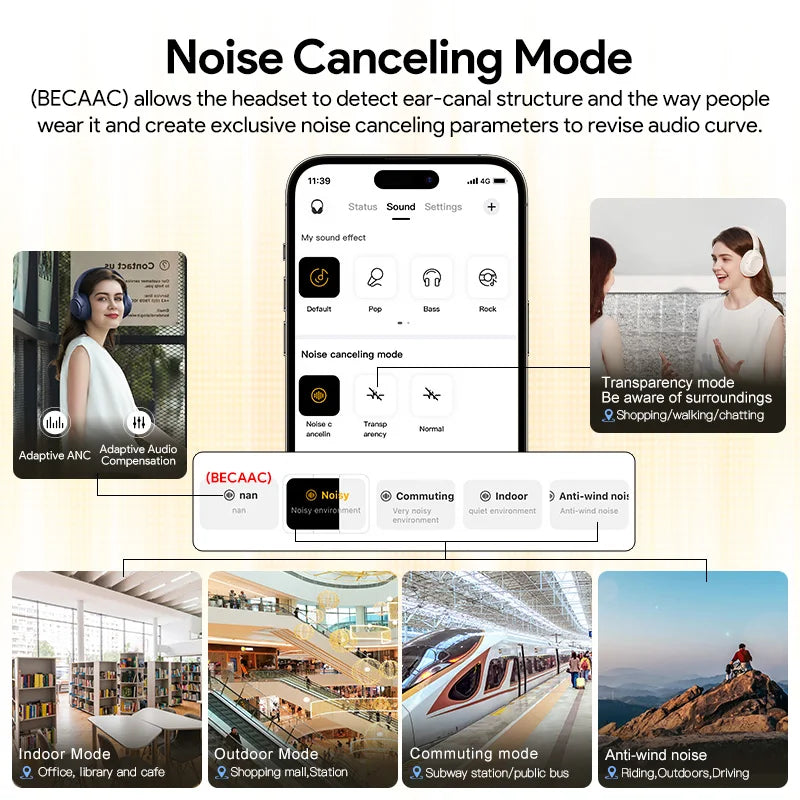 H3 ANC Wireless Over-Ear Headphones with LDAC Hi-Res