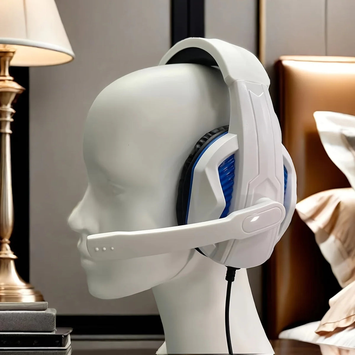 H4 Gaming Over-Ear Headphones with Mic Wired Deep Bass