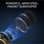 Foldable Wireless Bluetooth Headphones Over Ear Gaming Headset
