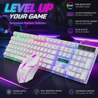 RGB Backlit Wired Mechanical Gaming Keyboard and Mouse Combo